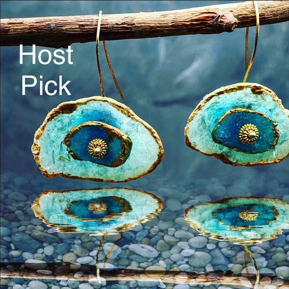 Matana Handmade Organic formed circle earrings